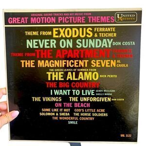 VINTAGE GREAT‎ MOTION PICTURE THEMES SOUNDTRACK VINYL ALBUM BY ARTISTS 1960